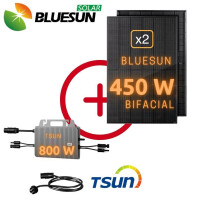 Balkonanlage: BLUESUN 900 Wp Bifacial Topcon N Type | TSUN TSOL-MS800AC