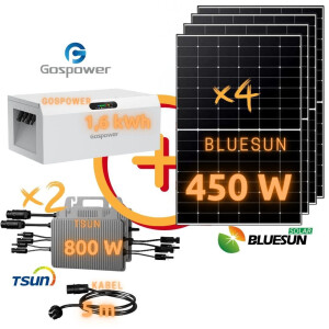 Balkonkraftwerk: BLUESUN 1800 Wp Topcon N Type | TSUN...