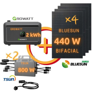 Balkonkraftwerk: BLUESUN 1760 Wp Bifacial Topcon N Type |...