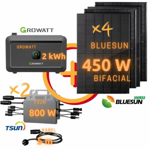 Balkonkraftwerk: BLUESUN 1800 Wp Bifacial Topcon N Type |...