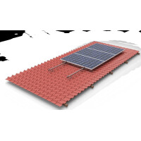 Montagesystem Ziegeldach für 4 Module (Set 1)