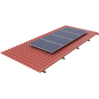 Montagesystem Ziegeldach für 4 Module (Set 1)