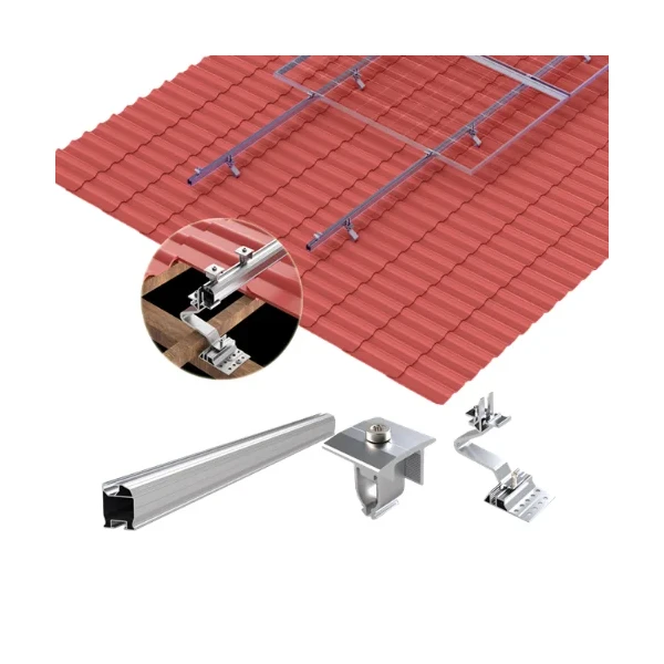 Premium Montagesystem Ziegeldach für 4 Module (Set 2)