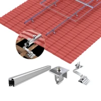 Premium Montagesystem Ziegeldach für 4 Module (Set 2)