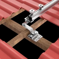 Premium Montagesystem Ziegeldach für 4 Module (Set 2)