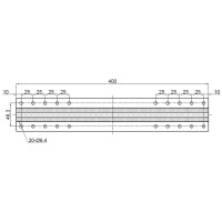 Metall-Dach Montagesystem – Kurz-Schienen-Set für 4 Solarmodule