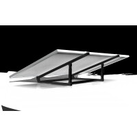 Universal Halterung in schwarz - 1 Solarmodul am Balkon, Wand oder Fläche