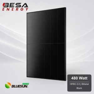 Bluesun 480 W Bifazial Full Black HPBC 2.0 Back Contact...