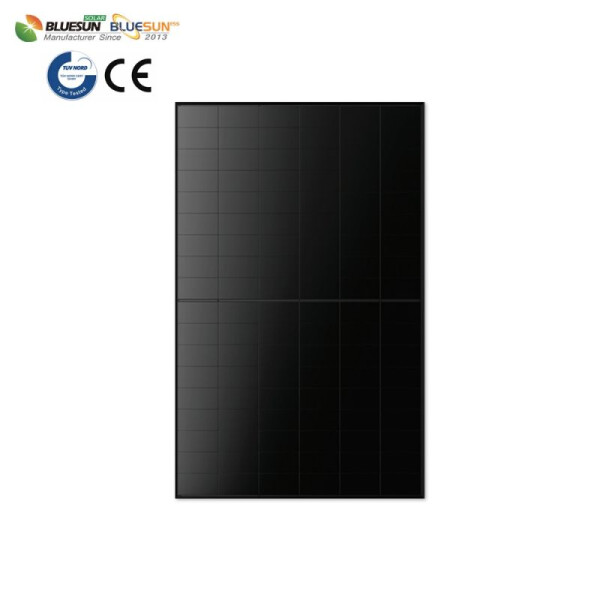 36x Bluesun 480 W Palette Bifazial Full Black HPBC 2.0 Back Contact BSM480M10-54HJB 480 Wp Glas-Glas