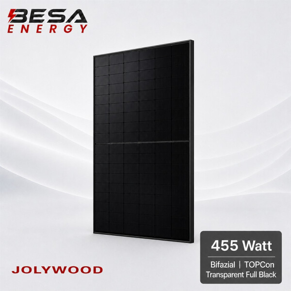 Jolywood 455W Solarmodul JW-HD96N-R2 Full Black Glas-Glas