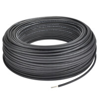 100m - H1Z2Z2-K Solarleitung 1x6 mm² rot, 100 m Ring (DIN EN 50618, erdverlegbar)