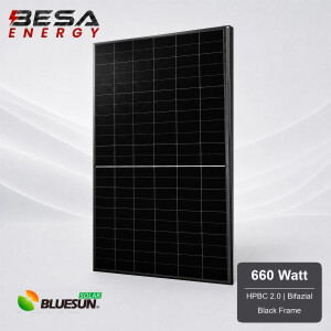36x Bluesun Solar 660 Wp HPBC 2.0 Glas-Glas Black Frame...