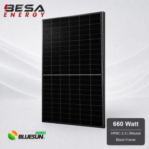 36x Bluesun Solar 660 Wp HPBC 2.0 Glas-Glas Black Frame...